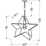  Luster na sajli STAR 1xE27/60W/230V | Eponuda.com