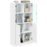  Visoka komoda s vratima bijela 68x37x142 cm konstruirano drvo | shoptok.hr