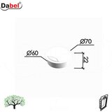 Dabel rozeta za kablove ma04 bela fi60/70/22 mm dbp1 Cene