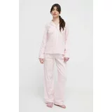 Polo Ralph Lauren Bombažna pižama roza barva
