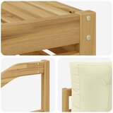  Set vanjskih sofa 7 kom. Bijela i krem Poliester | shoptok.hr