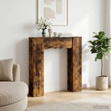  Okvir za kamin Dimljeni hrast 102 x 20 x 102 cm | shoptok.hr