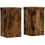  Stalci za biljke 2 kom boja dimljenog hrasta 10x10x18 cm drveni | shoptok.hr