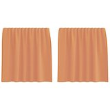 vidaXL Voile zavjese s džepovima za šipke 2 kom terakota - Terakota 140 x 140 cm 1 s džepovima za šipke | shoptok.hr