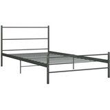  Okvir za krevet sivi metalni 90 x 200 cm | shoptok.hr