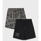 Sinsay Trenirka kratke hlače s graffiti printom 2 pack | shoptok.hr