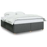 vidaXL Okvir kreveta bez madraca tamnosivi 180x200 cm od tkanine | shoptok.hr