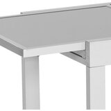 Gardenson Raztegljiva Vrtna Miza Ambia, Steklo, Aluminij, 65-130x65 | Shoptok.si