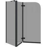  Ograda za tuš Crna 120 x 68 x 130 cm ESG staklo i aluminij | Eponuda.com