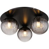 Globo Dallerta Okrugla stropna svjetiljka (10 W, Ø x V: 35 x 15 cm, Crna) | shoptok.hr