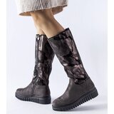 Gemre Gray insulated camouflage eco-suede boots Piazzola | shoptok.hr