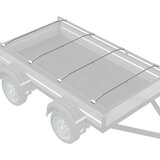 vidaXL pogodno za ravni nosač cerade 4 pcs Srebrno 130-210 cm Aluminij | shoptok.hr