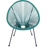 Zelena metalna/plastična vrtna fotelja Avocado Comfort –
