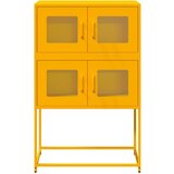 vidaXL Highboard Gorčično rumena 68x39x107 cm Jeklo | Shoptok.si