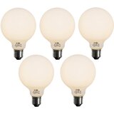 LUEDD Komplet 5 E27 3-stopenjska zatemljiva LED žarnica Opal G95 4W 450lm 2700K Cene
