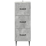  Ormar s ladicama Betonska siva 33 x 34,5 x 89,5 cm | shoptok.hr