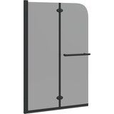  Ograda za tuš Crna 120 x 140 cm ESG staklo i aluminij | shoptok.hr