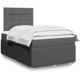  Krevet s oprugama i madracem tamnosivi 120 x 200 cm od tkanine | shoptok.hr