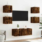  Zidni TV ormarić s LED svjetlima boja hrasta 30,5 x 35 x 30 cm | shoptok.hr
