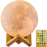 Venisymlis Moon Lamp, Nočna Lučka Moon Za Spalnico - Darilo Za Moške In Ženske, Leseno Stojalo Na Dotik Z Daljinskim Upravljalnikom, Majhna Velikost 4,8 Palca, (22068306) | Shoptok.si