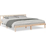 Maison Chic Daljši Posteljni okvir - Dvoposteljna postelja - Zakonska postelja brez vzmetnice 200x220 cm trdna borovina, (21694960) | Shoptok.si