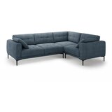 Micadoni Temno modra kotna sedežna garnitura (desni kot/v obliki črke L) Bemy – | Shoptok.si