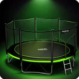 Neo-Sport vrtni trampolin 374 cm (12 ft) s vanjskom mrežom i ljestvama, zeleni | shoptok.hr