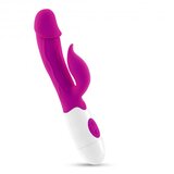 Crushious MOCHI RABBIT VIBRATOR PURPLE WITH WATERBASED LUBRICANT INCLUDED Cene