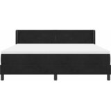  Krevet s opruga kutije s uzglavljem Crna 200 x 180 cm Baršun | shoptok.hr