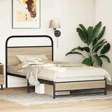 vidaXL Okvir kreveta bez madraca boja hrasta sonome 90 x 190 cm drveni | shoptok.hr