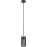Eglo Viseća lampa KILNSDALE E27 11 cm crna/drvo 43833 Cene
