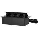 Orno Produžni kabel sa 3 x Schuko utičnice, ugradbena – OR-GM-9033(GS)/B Cijene