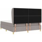 Krevet s opruga kutije Sivo-smeđa 200 x 180 cm tkanina | Eponuda.ba