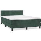 The Living Store Box spring postelja z vzmetnico temno zelena 140x200 cm žamet - Box Spring Postelja, (21491363) | Shoptok.si