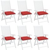  Jastuci za palete 6 kom crveni 50 x 50 x 7 cm od tkanine Oxford | shoptok.hr