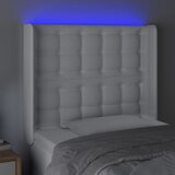  LED uzglavlje bijelo 103x16x118/128 cm od umjetne kože | Eponuda.ba