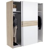 MID.YOU Omara Z Drsnimi Vrati Wiki, Hrast, Bela, Š. 170cm | Shoptok.si