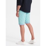 Ombre Men's chinos shorts with denim trim | Shoptok.si