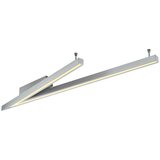 CINQUE siva led stropna svetilka z glasovnim upravljanjem s pomočjo mobilne aplikacije s kovinskim senčilom 35x127.5 cm cicanto – | Shoptok.si
