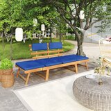 vidaXL vrtna klop z blazinami 2 v 1 190 cm trden akacijev les Cene