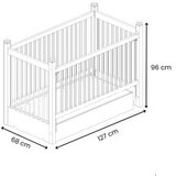 Hanah home Krevetac za bebe Elegance Grey | Eponuda.com