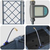 Vrtna saksija 3 pcs Sivi 120 x 40 x 126 cm Plastika | shoptok.hr