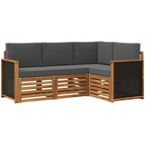  Setovi sofa s jastukom 4 pcs Čvrsto drvo akacije | Eponuda.com
