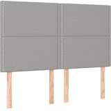  box spring s madracem LED svjetlosivi 140x200 cm tkanina | shoptok.hr