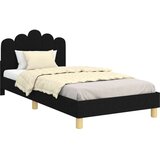  Posteljica za malčke z vzglavjem Črna 90 x 200 cm blago, (5000105170) | Shoptok.si
