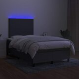 box spring s madracem LED tamnosivi 120 x 200 cm tkanina | shoptok.hr