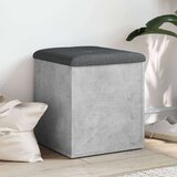 vidaXL Klop za shranjevanje betonska siva 42x42x45 cm inženirski les | Shoptok.si