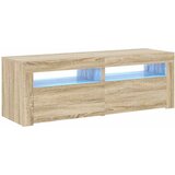  TV ormarić s LED svjetlima boja hrasta sonome 120 x 35 x 40 cm Smeđa | shoptok.hr