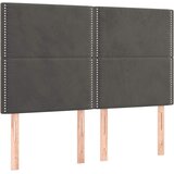  Krevet s oprugama i madracem tamnosivi 140x190 cm baršunasti | shoptok.hr