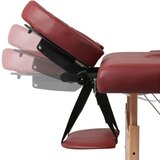  stol za masažu s drvenim okvirom dvodijelni crveni | shoptok.hr